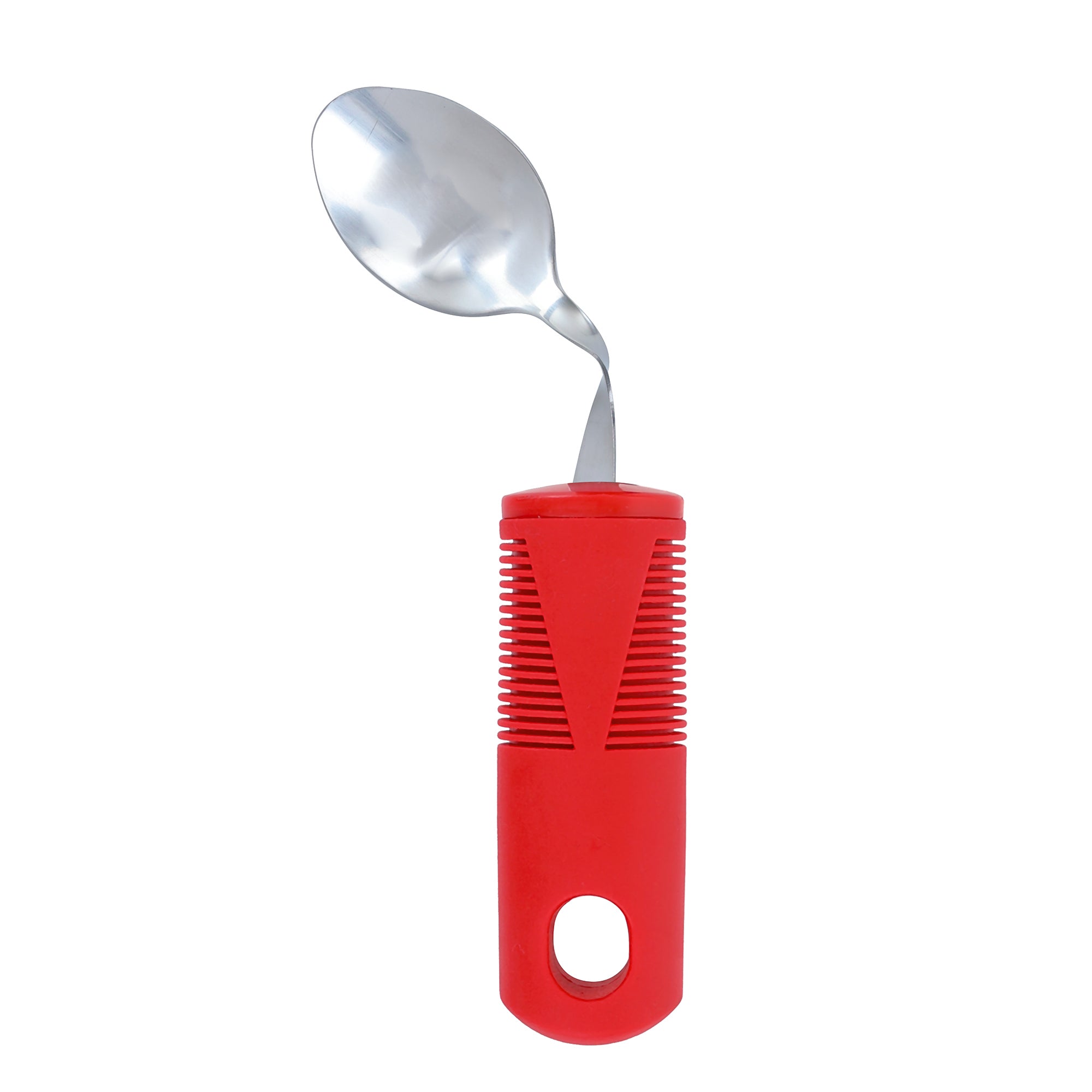 Loaded Spoon Load image into Gallery viewer, front view of redware built up tea spoon