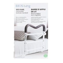 Load image into Gallery viewer, front view of the packaging of the bed rail

