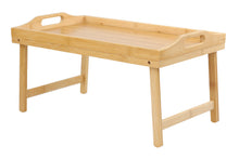 Load image into Gallery viewer, side view of the bamboo breakfast tray
