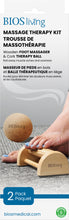 Charger l&#39;image dans la galerie, Wooden Massage Foot Roller &amp; Cork Ball pkg front

