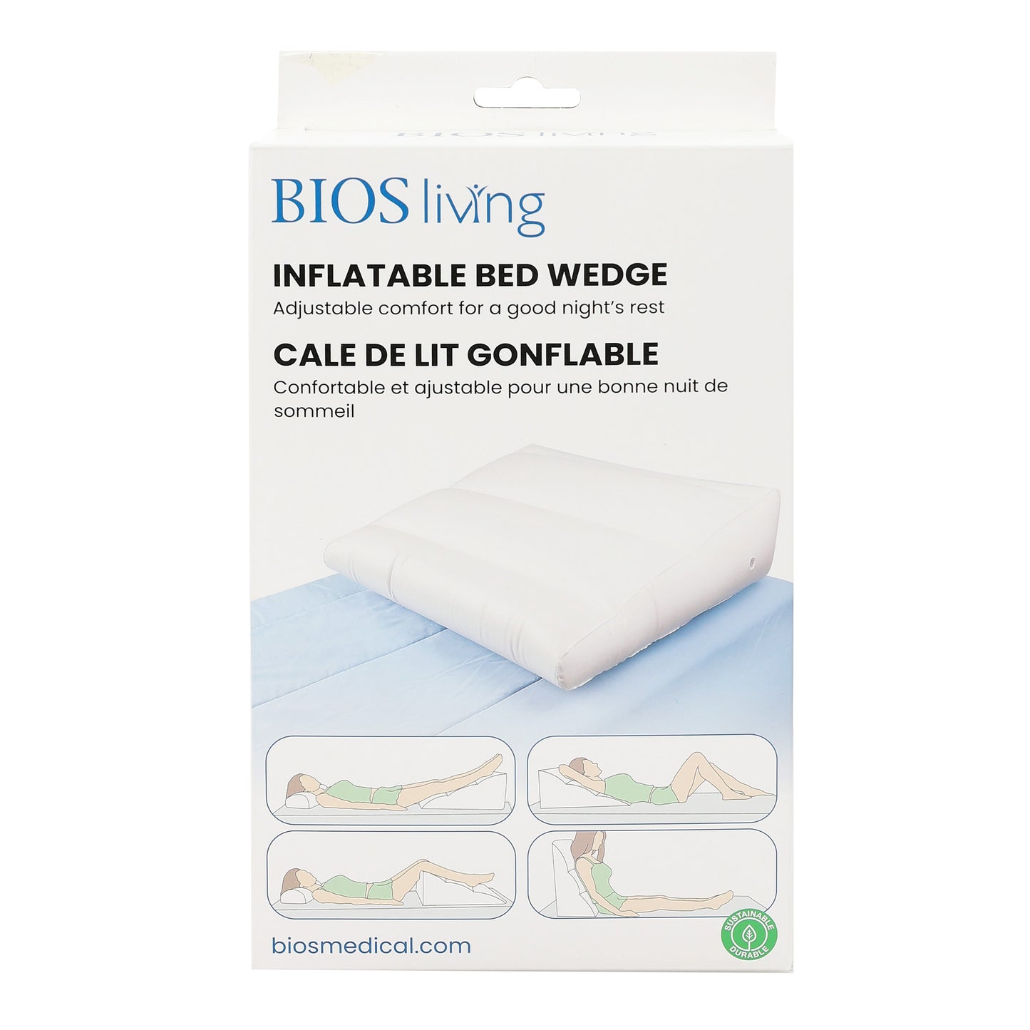 Inflatable Bed Wedge packaging front