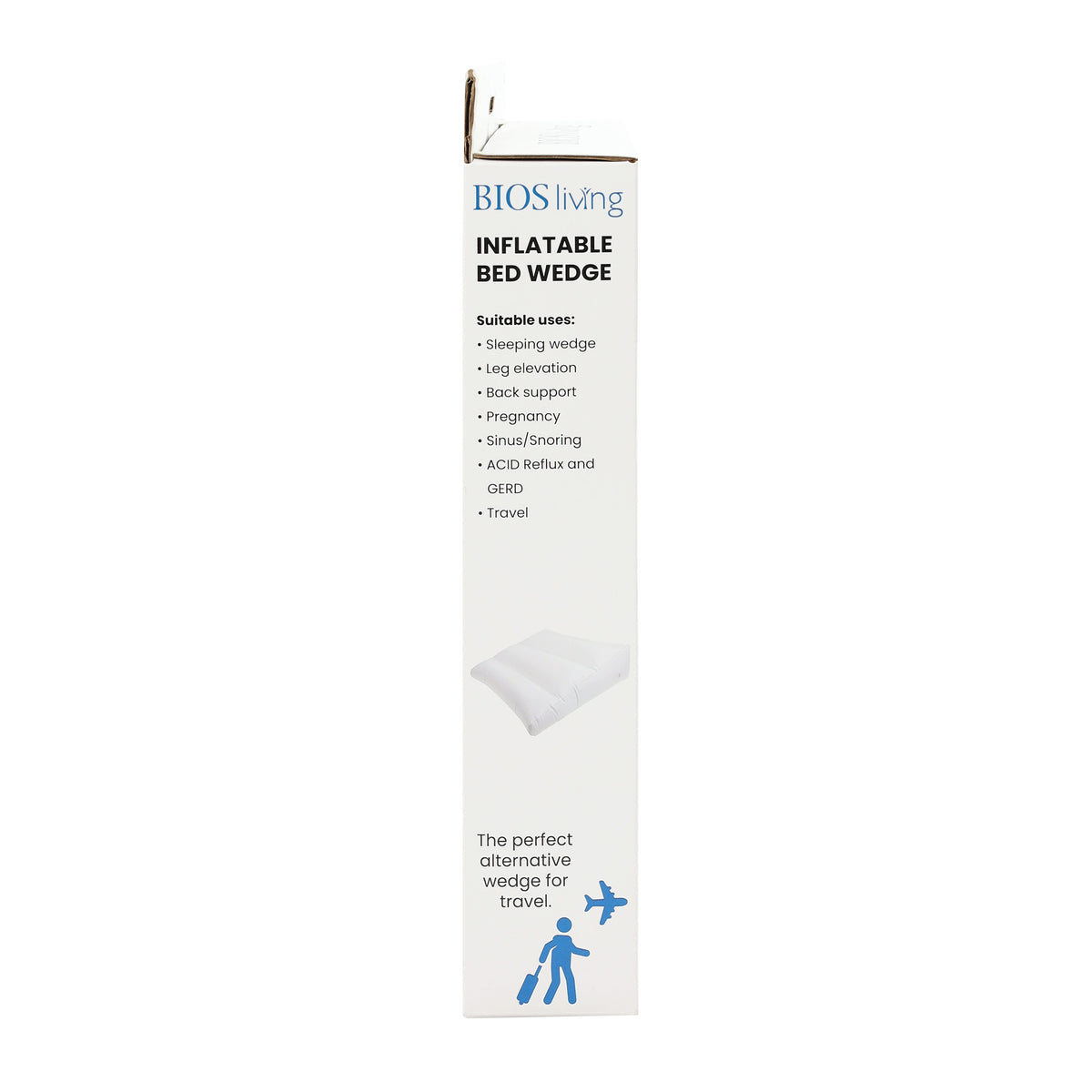 Inflatable Bed Wedge packaging side 1