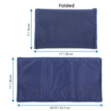 Charger l&#39;image dans la galerie, measurements of a folded and unfolded cooling gel pad
