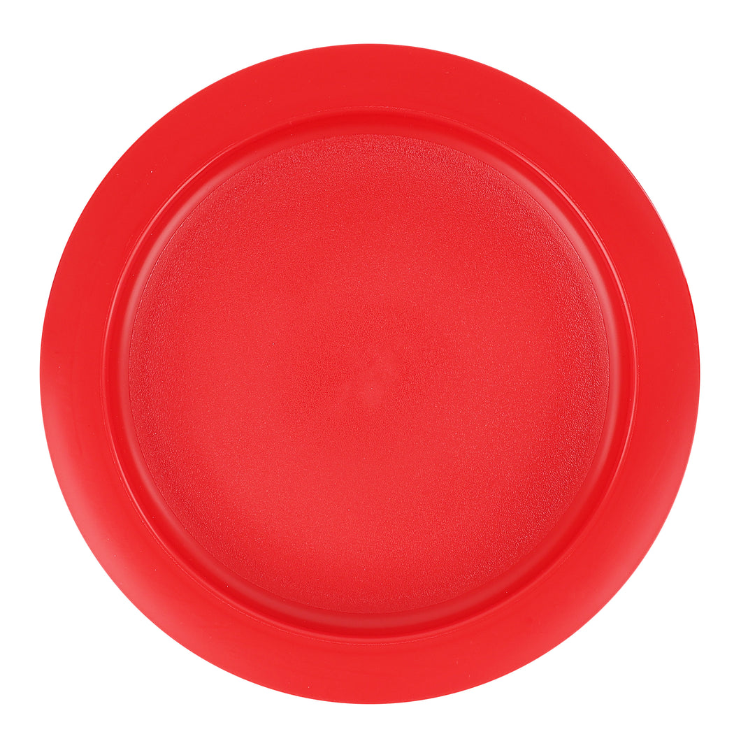 close up of the red inner lip plate