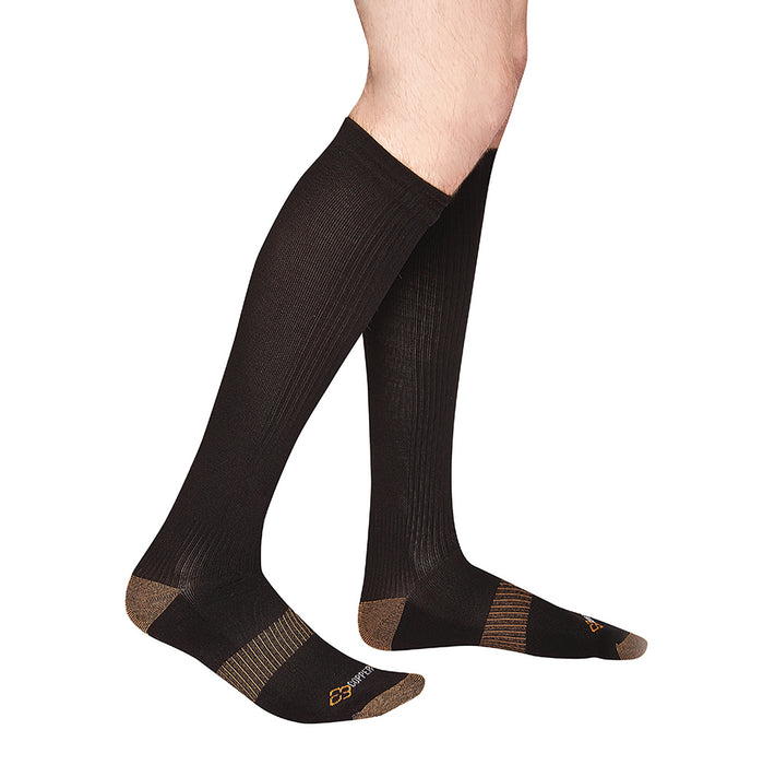 COPPER 88™ Men's Knee High Socks - Black Photo