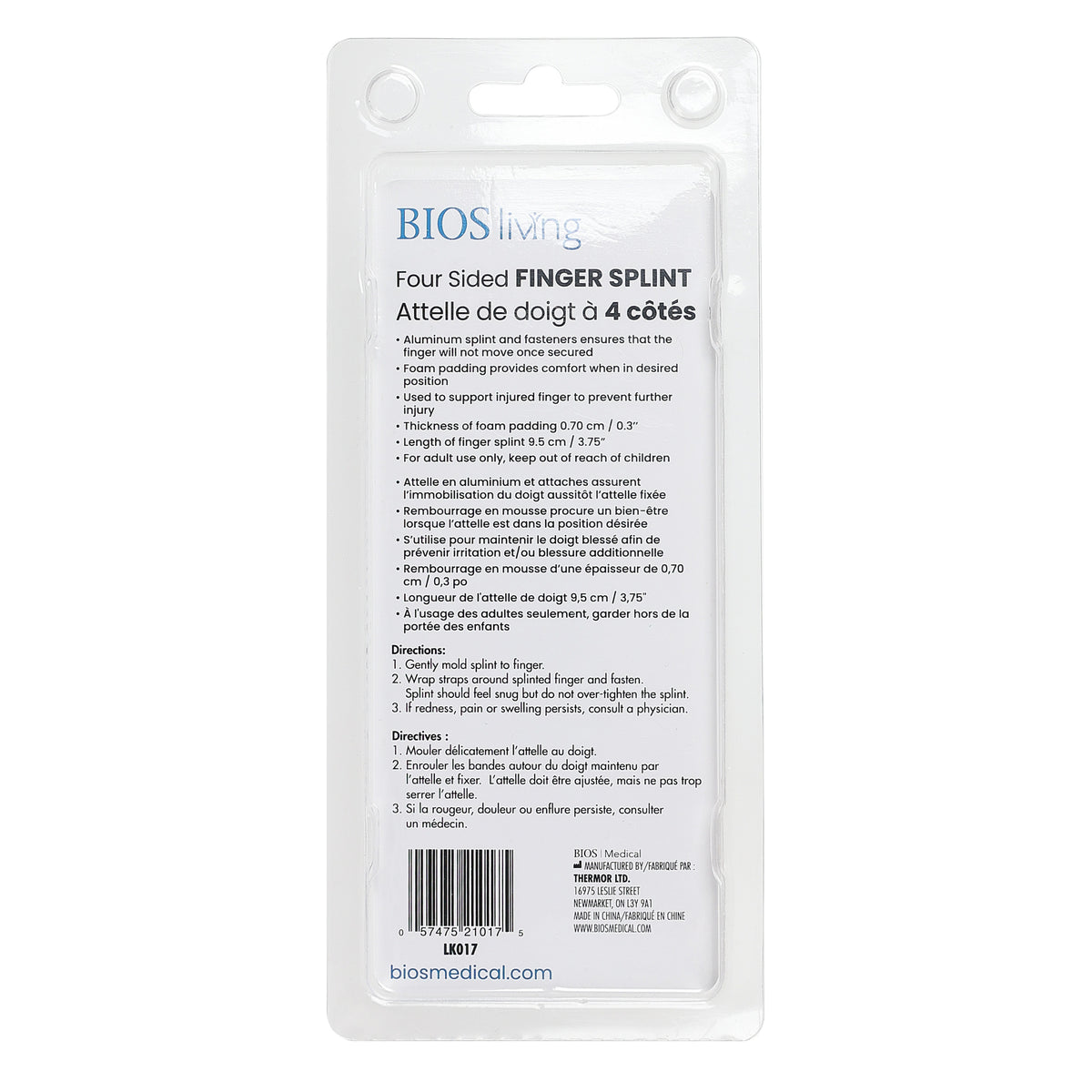 back view of the packaging