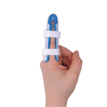 Load image into Gallery viewer, two sided finger splint on a finger
