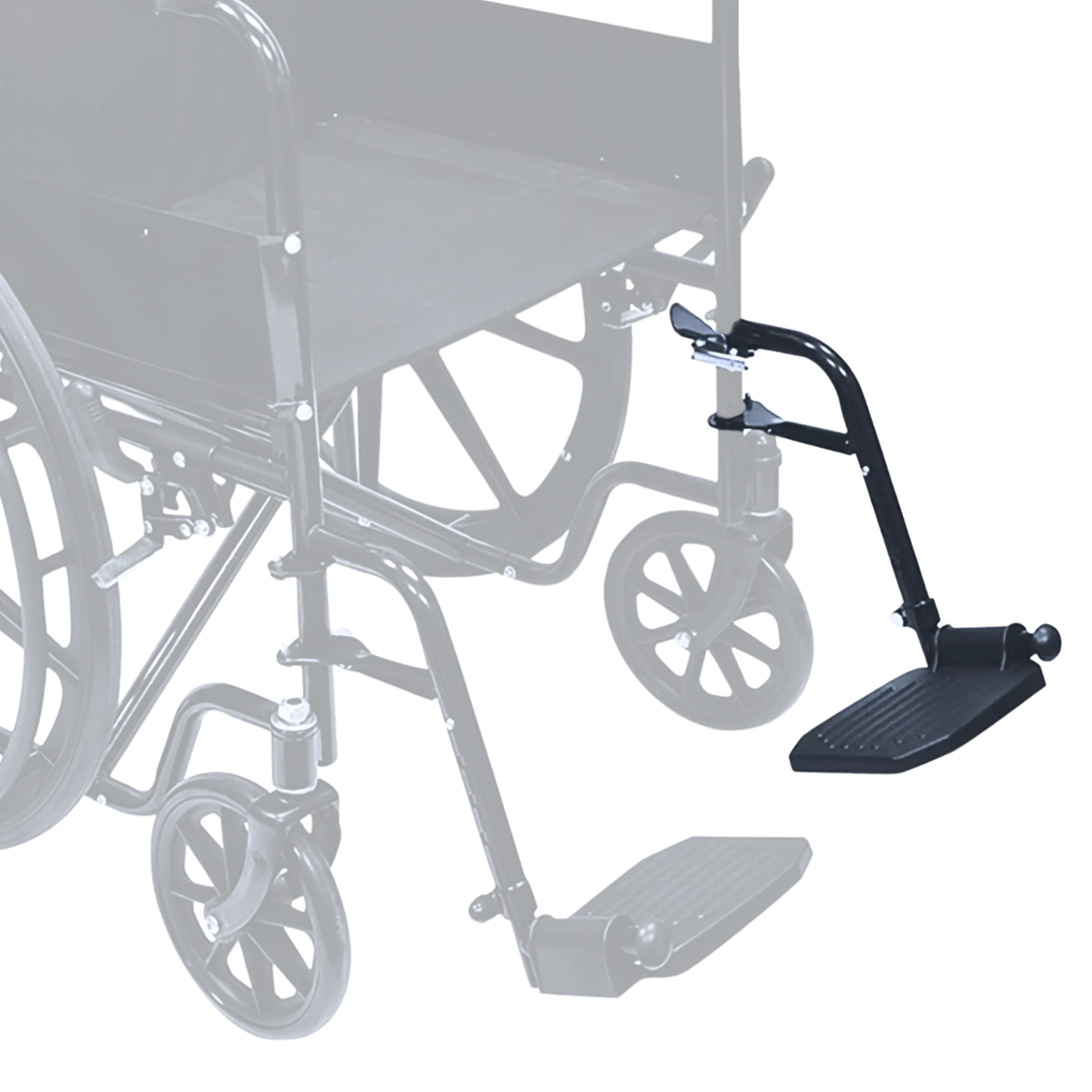 Left Wheelchair Leg and Foot Attachment