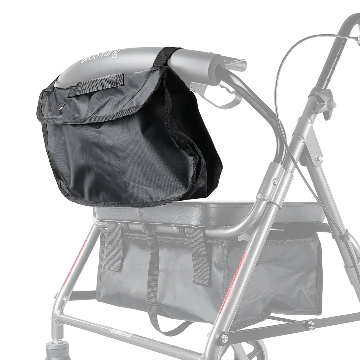 Sac avant en nylon pour déambulateur pliable