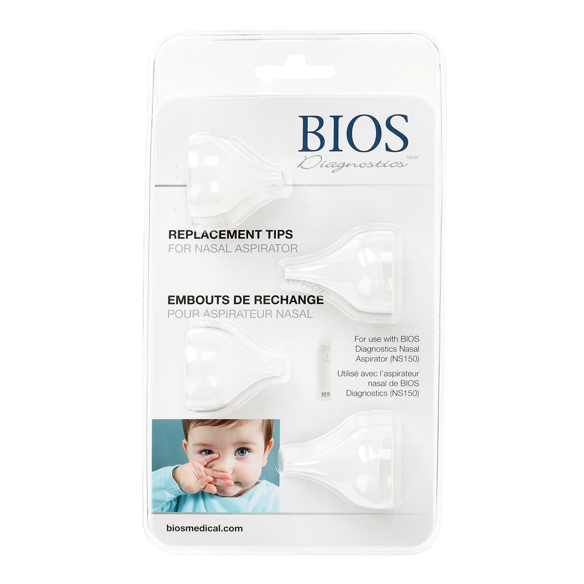 Replacement Tips for Nasal Aspirator in packaging front