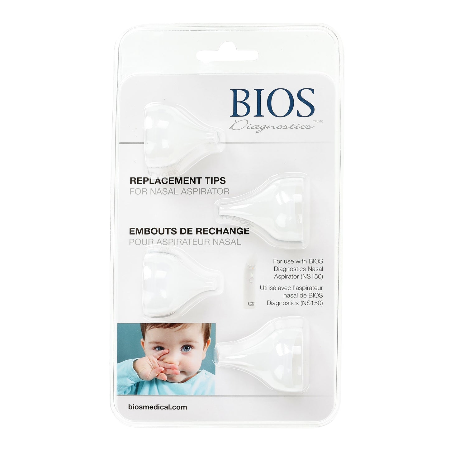 Replacement Tips for Nasal Aspirator in packaging front