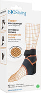 Orthèse de cheville chargée de cuivre