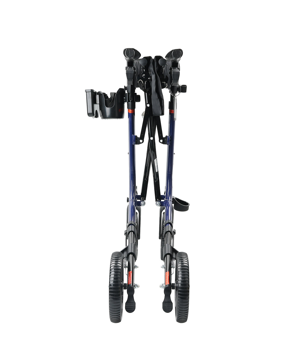 Onyx Deluxe Rollator folded back 
