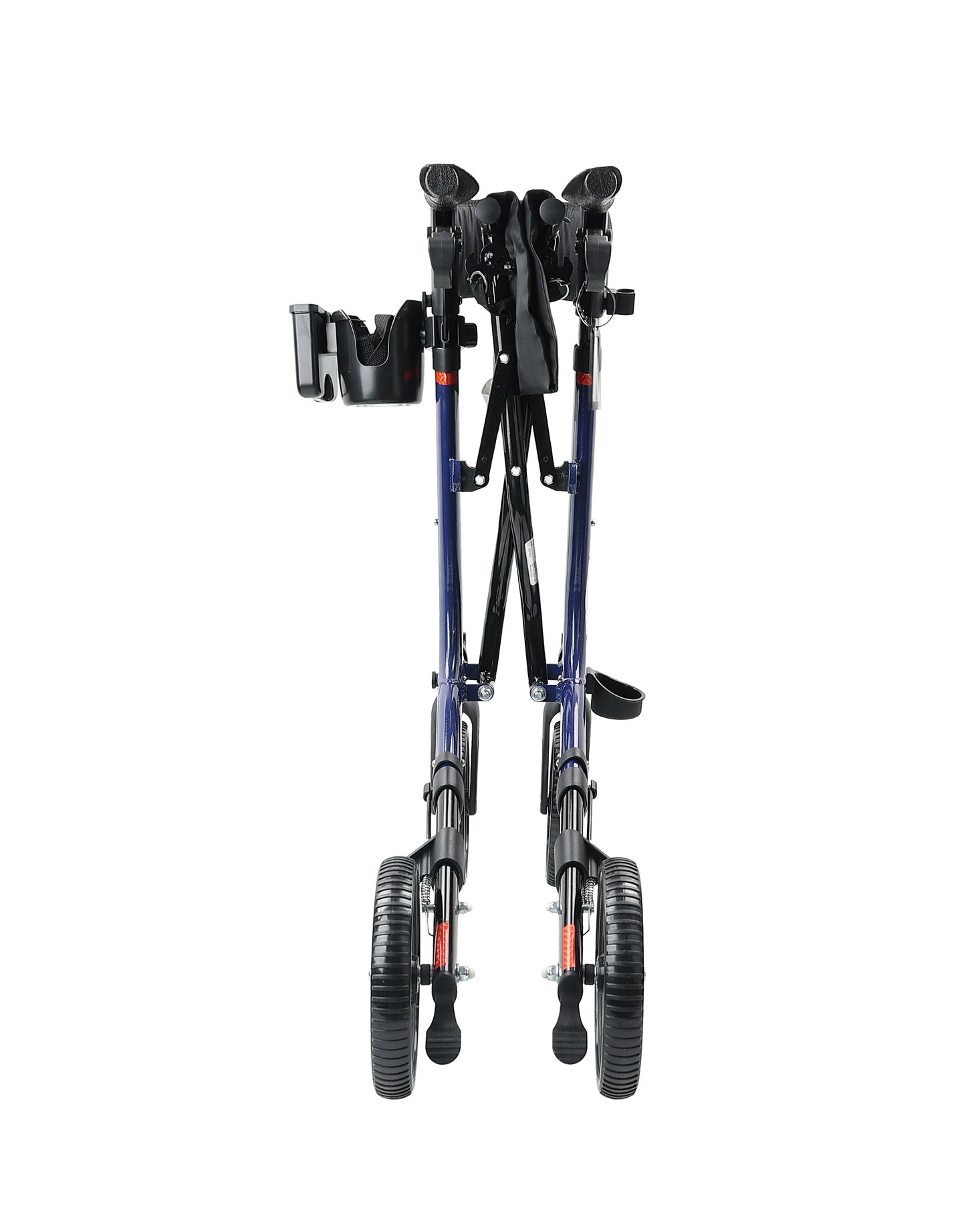 Onyx Deluxe Rollator folded back 