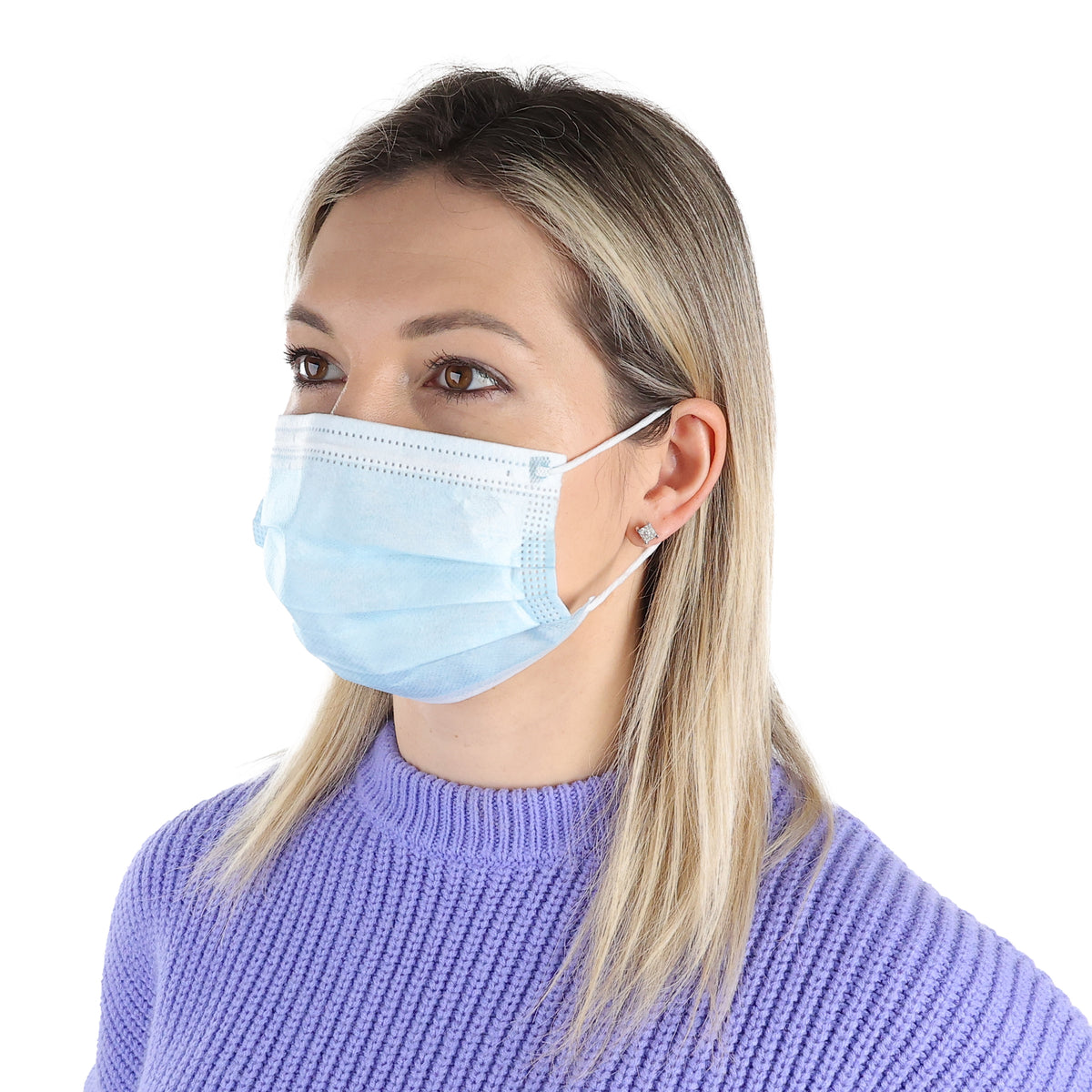 Disposable Face Masks in use