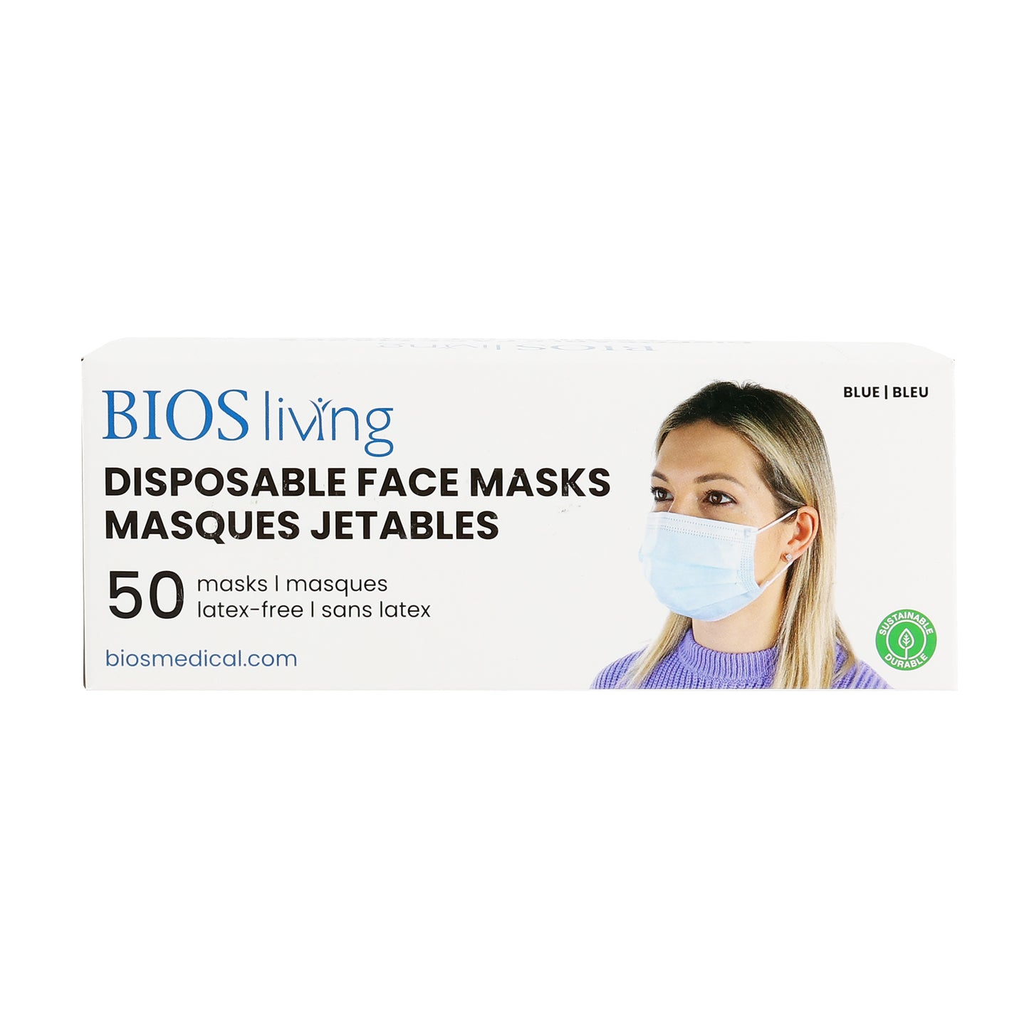 Disposable Face Masks package front