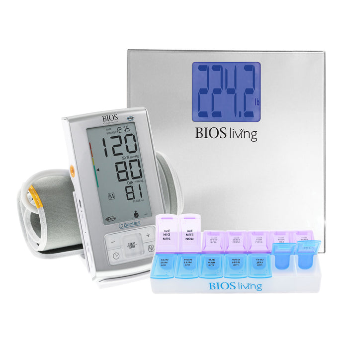 Weight Management Kit with AFIB Blood Pressure Monitor, Bariatric Scale & Pill Box Main Image