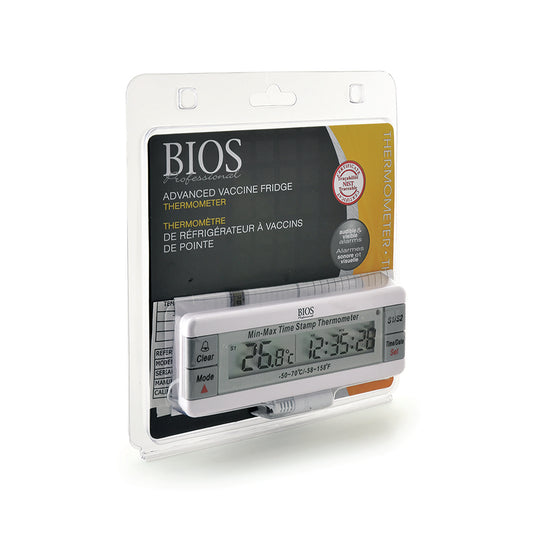 120SC Premium Vaccine Thermometer retail packaging - angle