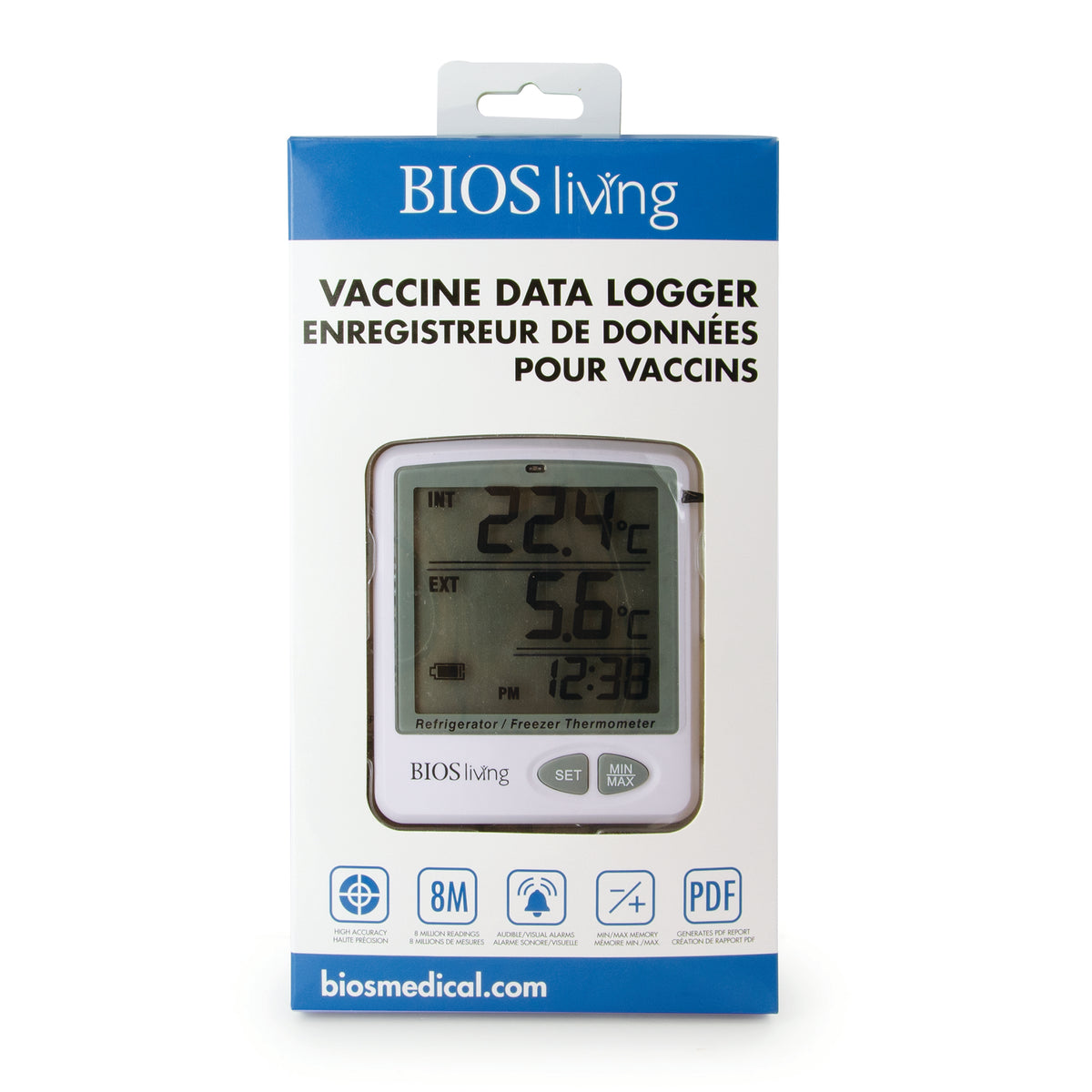 124SC Vaccine Data Logger Retail packaging