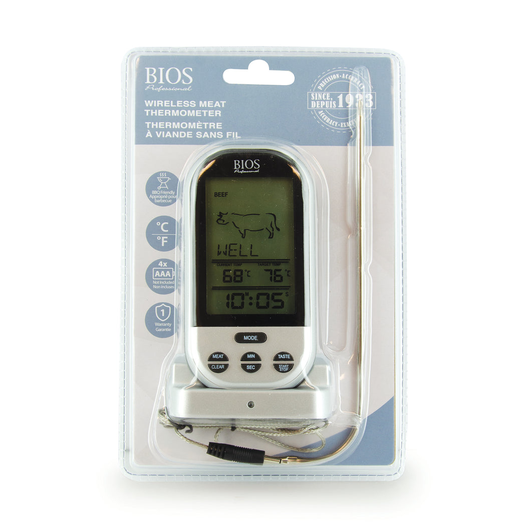 132HC Wireless Pre-programmed Thermometer retail packaging