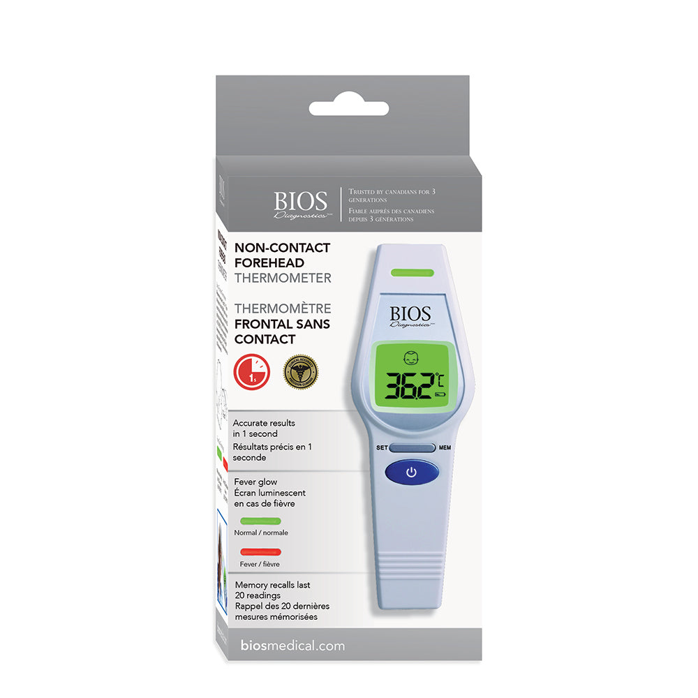 Thermomètre frontal sans contact (piles non incluses) – therapysupply
