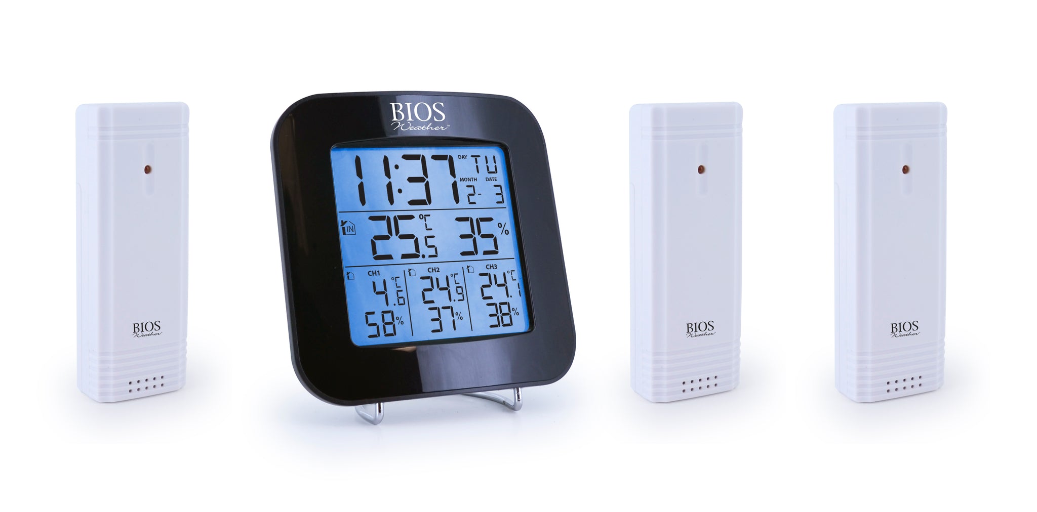 Thermomètre intérieur/ extérieur sans fil, 1 unité – BIOS