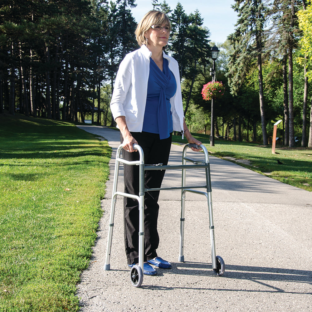 BIOS Living Folding Walker with Wheels