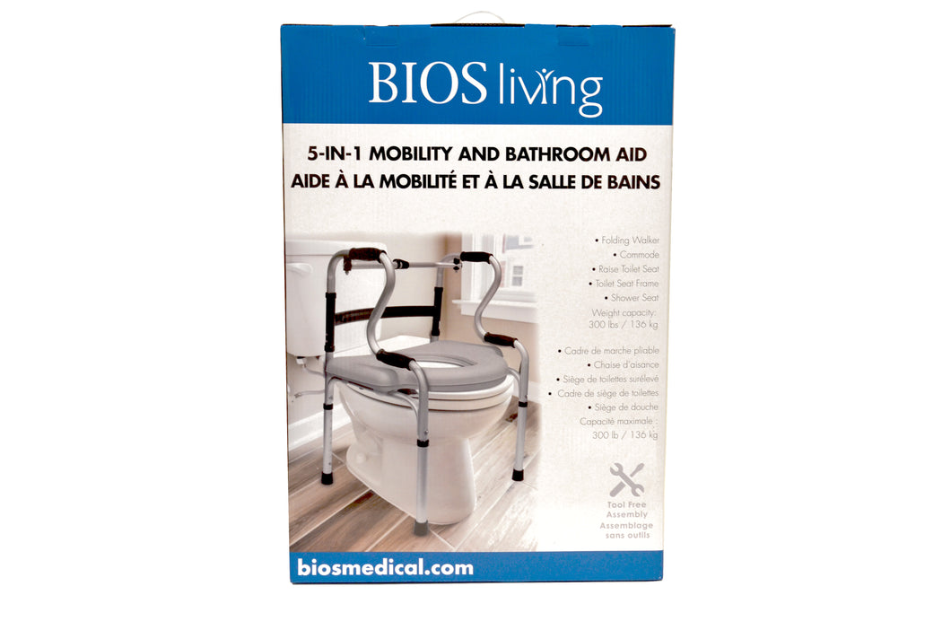 56120 BIOS Living 5-in-1 Mobility & Bathroom Aid Front of Retail Package