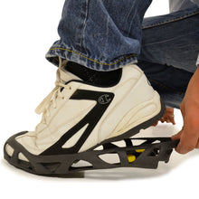 Charger l&#39;image dans la galerie, Anti-Slip Snow Treads side angle on running shoe
