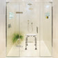 Adjustable Bath and Shower Stool in a shower stale