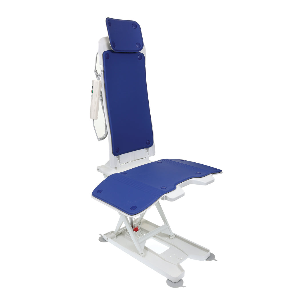 side view of the bath lift chair