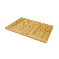 Bamboo Shower Crate Mat on angle