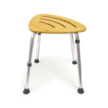 Load image into Gallery viewer, Angle image of the Bamboo Bath Stool
