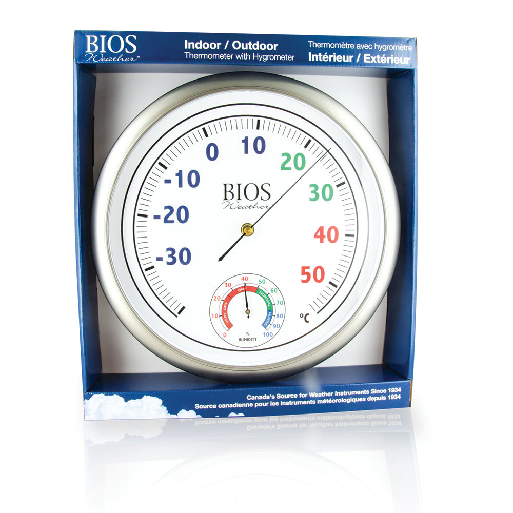 Colour Dial Thermometer with Hygrometer packaging