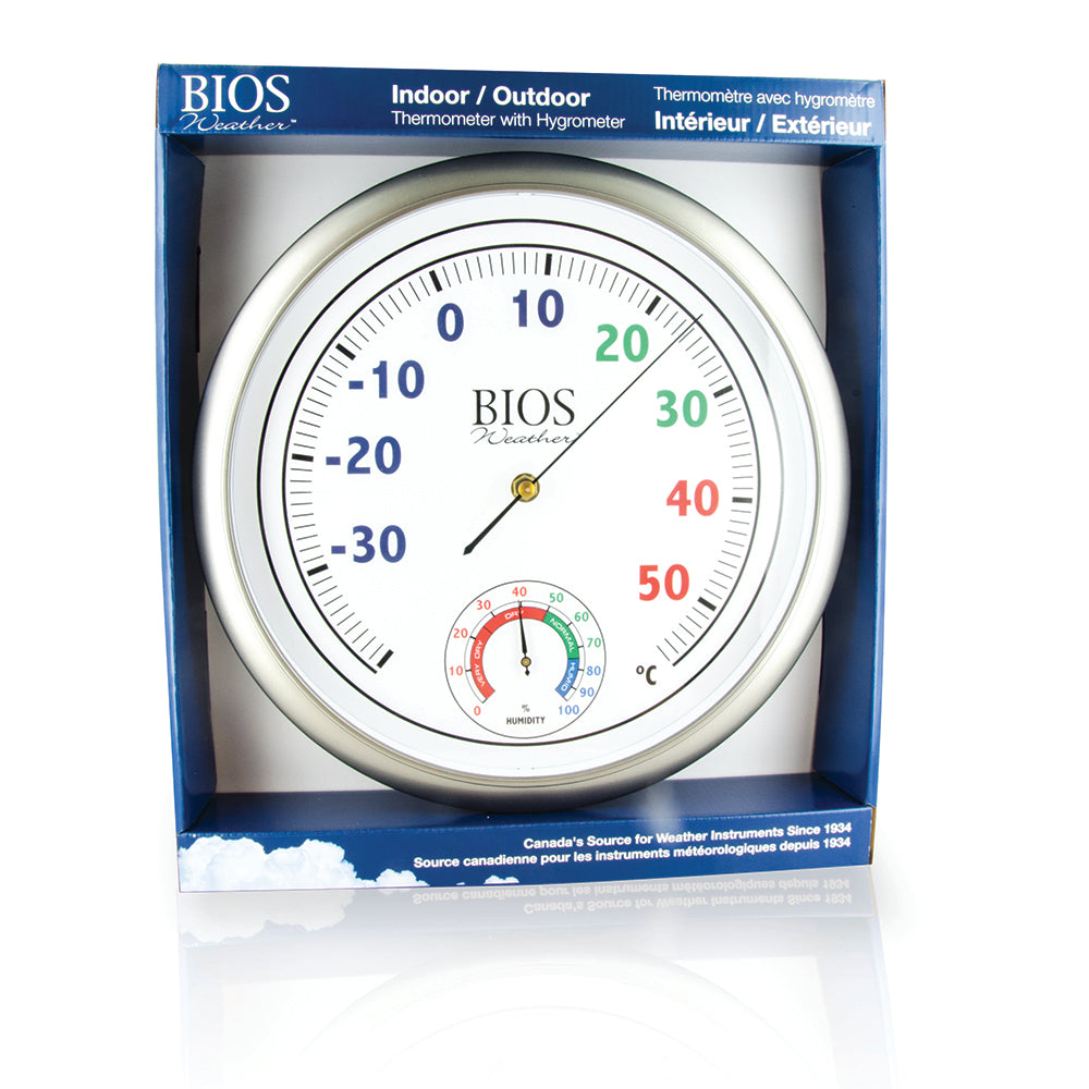 Colour Dial Thermometer with Hygrometer
