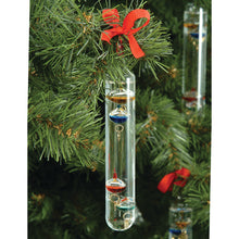 Load image into Gallery viewer, BA450 Hanging Baby Galileo Thermometer on a Christmas tree
