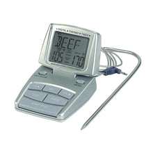 Load image into Gallery viewer, DT100 Pre-Programmed Meat and Poultry Thermometer and Timer with Probe on Angle
