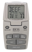 Load image into Gallery viewer, DT100 Pre-Programmed Meat and Poultry Thermometer and Timer Screen and Buttons
