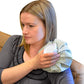person using an ice bag on their shoulder