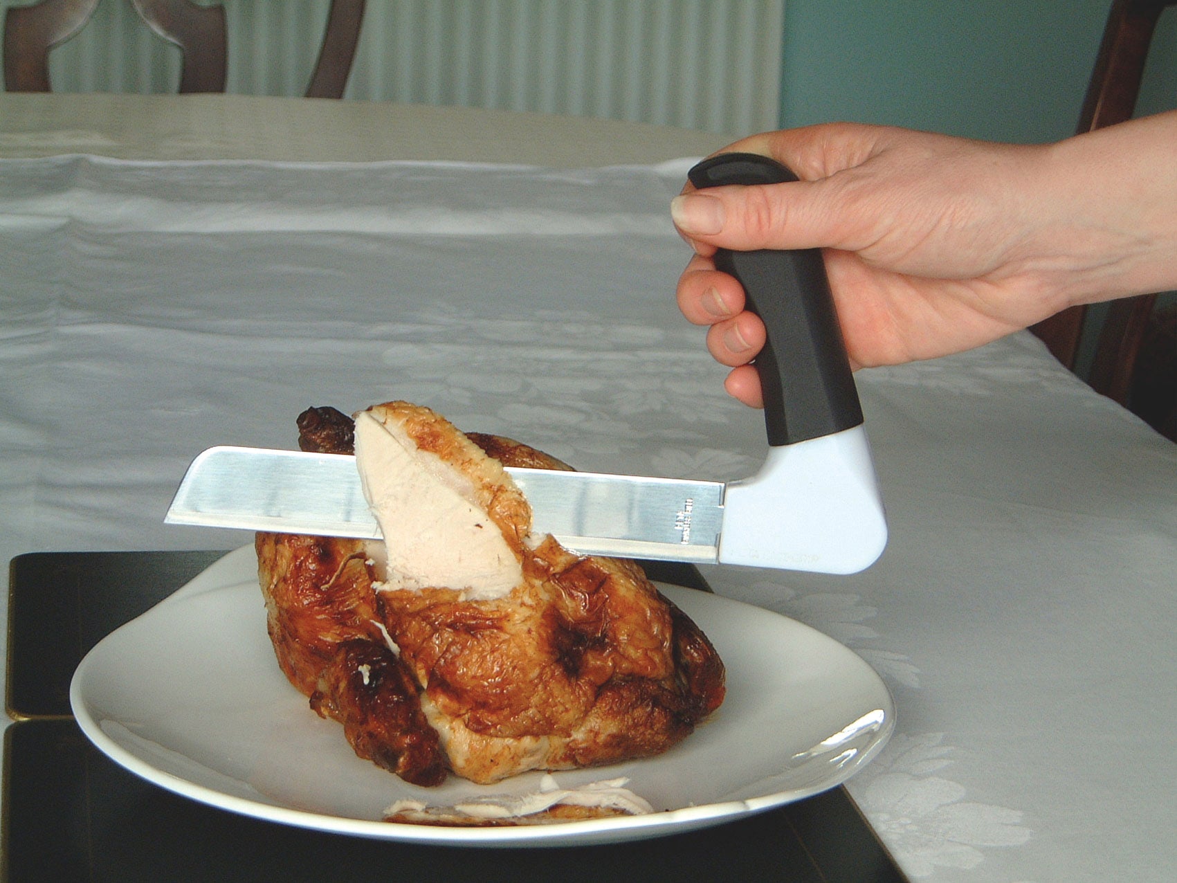 Easi Grip Carving Fork :: arthritis cooking aids