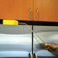 LF357 Long Handled Sponge brush in use cleaning hard to reach areas