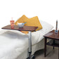 LF844 Adjustable Rolling Overbed Table in use