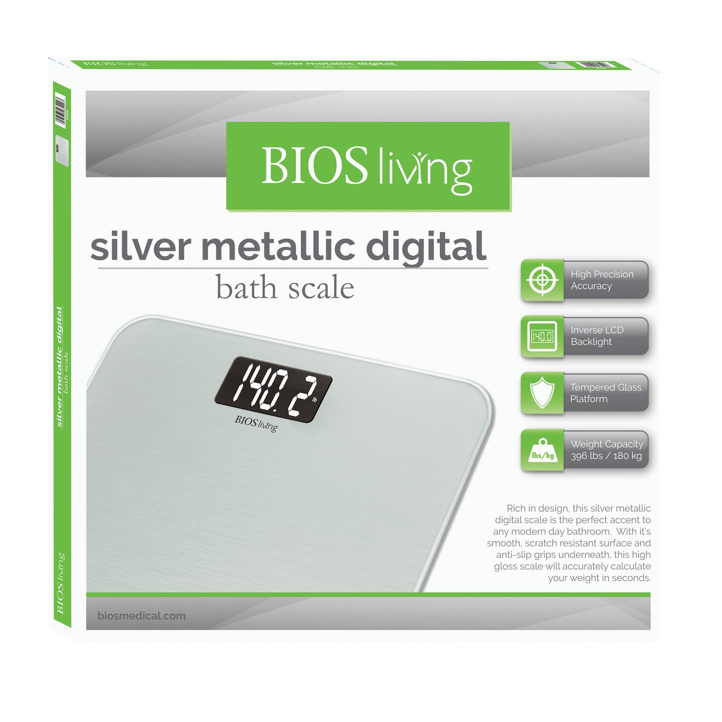 Silver Metallic Digital Scale