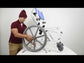 20" / 51 cm Aluminum Tilt Shower & Commode Chair with 24"/60 cm rear wheels
