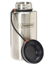 Load image into Gallery viewer, side view of an open Nalgene 38oz Stainless Steel Bottle
