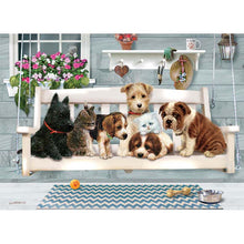Load image into Gallery viewer, Porch Swing Buddies Puzzle Game - Dogs
